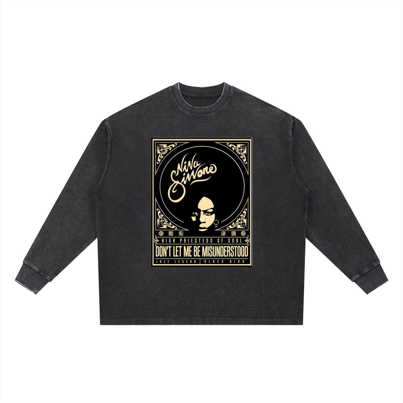 "Misunderstood" Mineral Wash Waffle Oversized T-Shirt