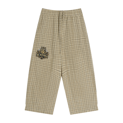 Brooklyn Republic Essentials™ "Da Boom Bap"  Plaid Wide Leg & Jogger Set