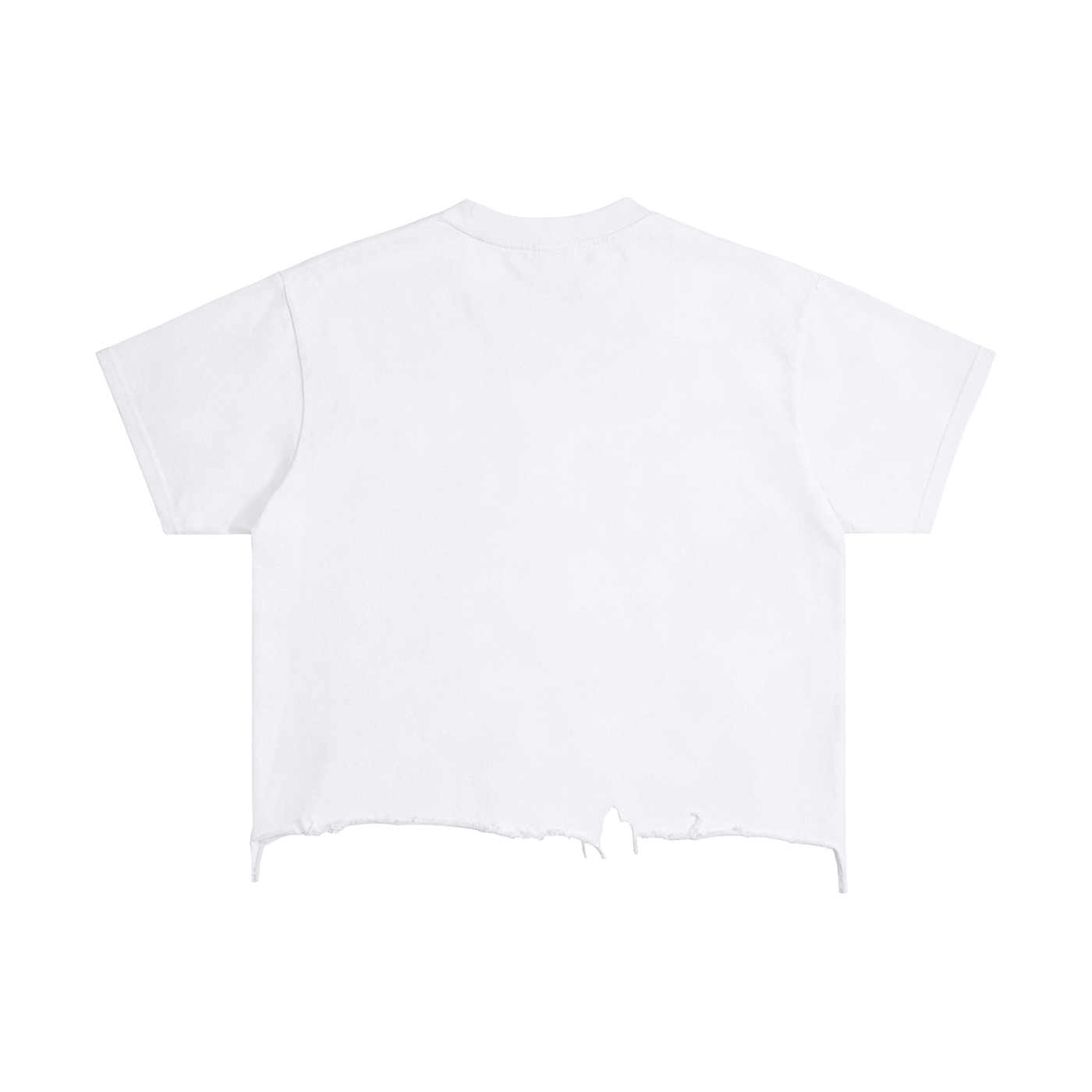 PYN™ x BKRP™ "PYN Official" Vintage Wash Boxy Distressed Hem T-Shirt