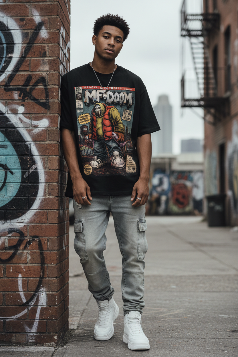 "The Adventures of MF Doom" Cotton T-Shirt