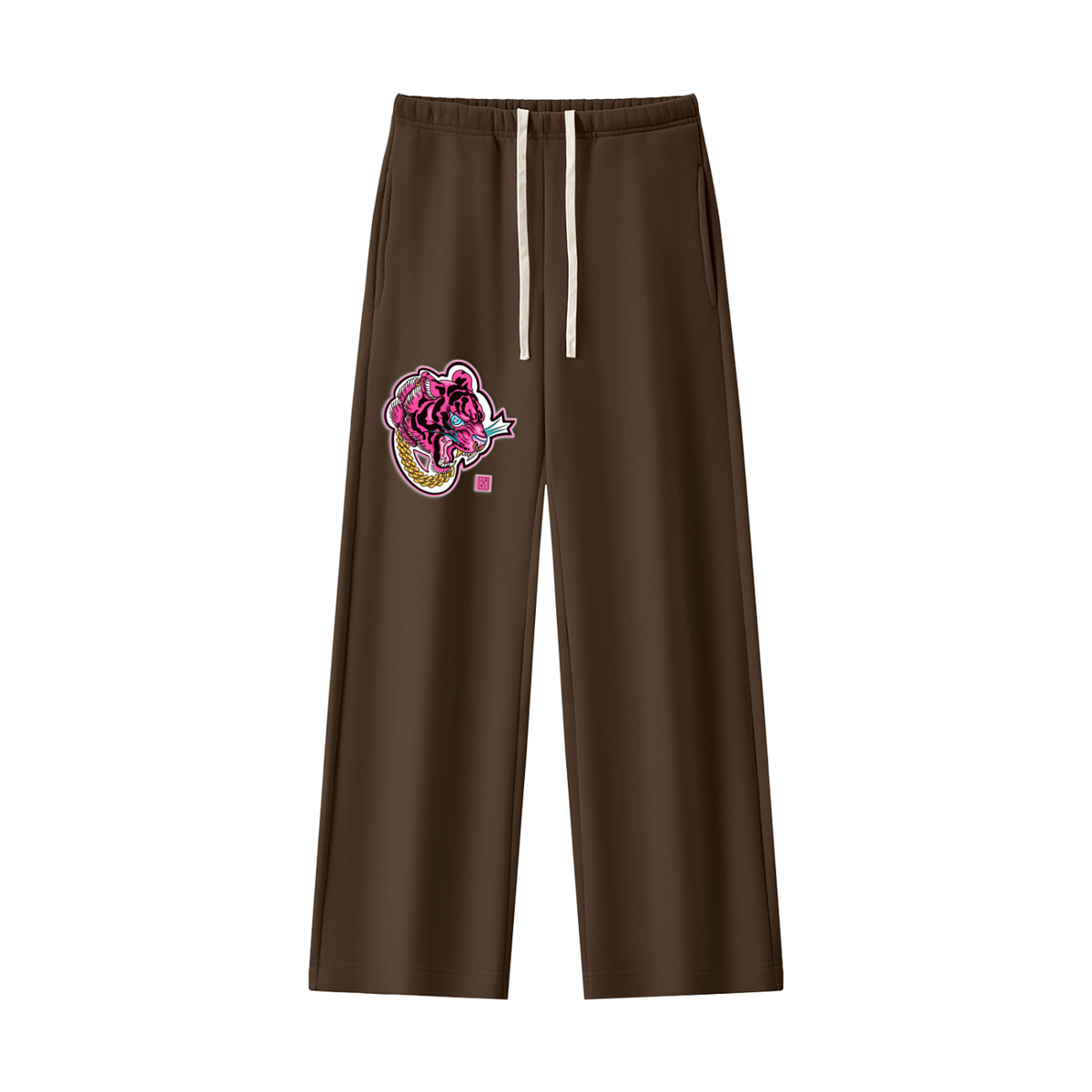 Brooklyn Zoo "Tiger Style" Women's Straight Leg Fleece Set