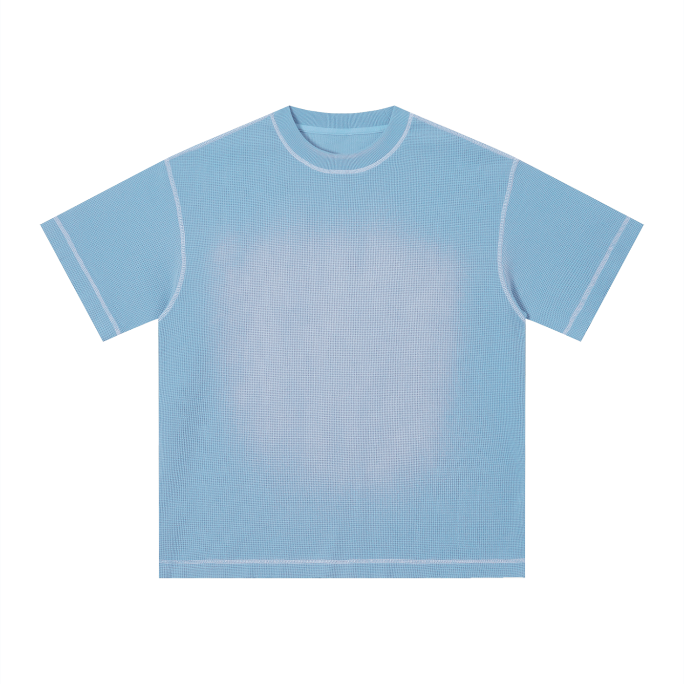 "Brooklyn Republic Essentials" Sunfade Waffle Boxy T-Shirt