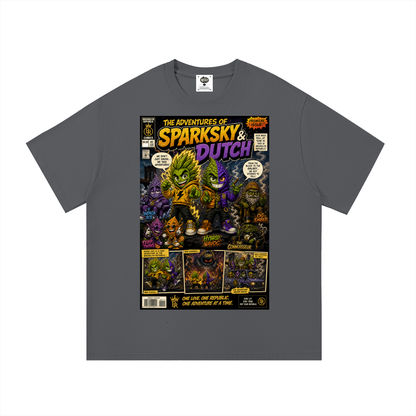 Sparksky & Dutch™ "The Adventures of Sparksky & Dutch" Cotton T-Shirt