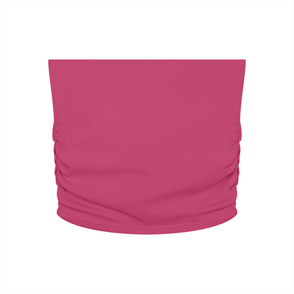 "Brooklyn Republic Essentials" Women’s Ruched Cropped Yoga Tube Top