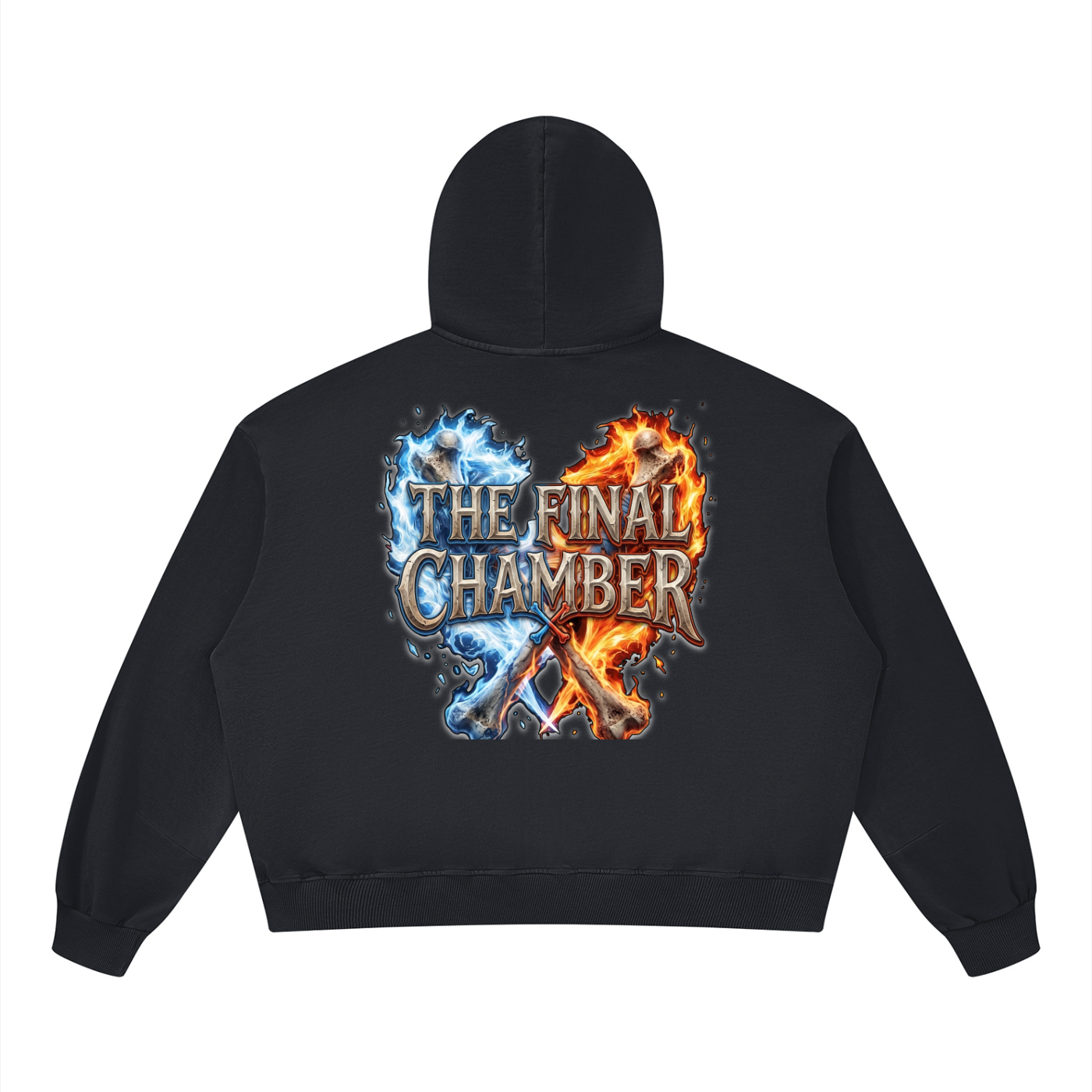 PYN™ "The Final Chamber"  Boxy Vintage Washed Hoodie