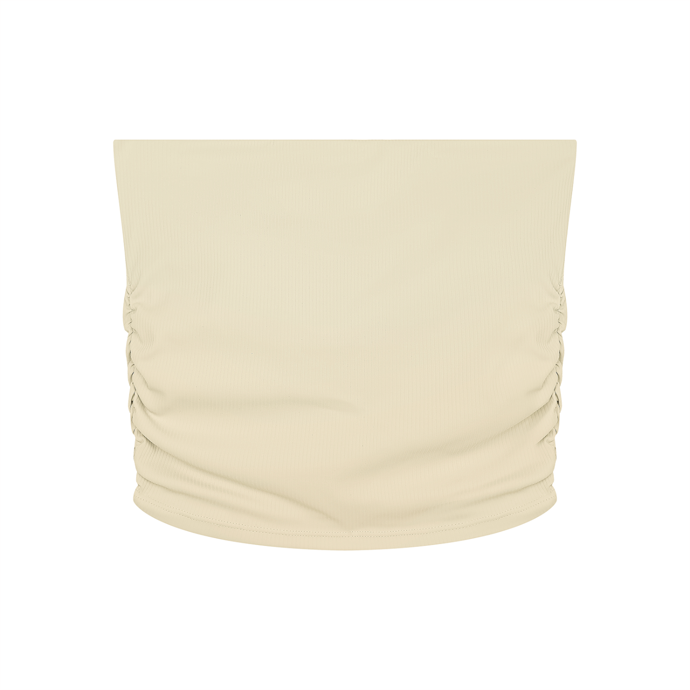 "Brooklyn Republic Essentials" Women’s Ruched Cropped Yoga Tube Top