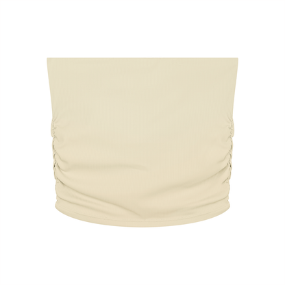 "Brooklyn Republic Essentials" Women’s Ruched Cropped Yoga Tube Top