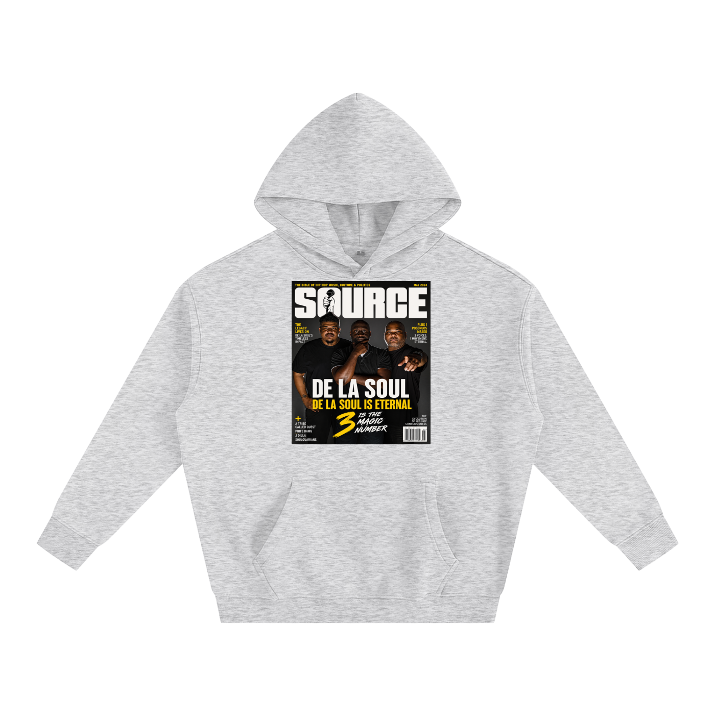 "No. 3" Oversize Fleeced Hoodie