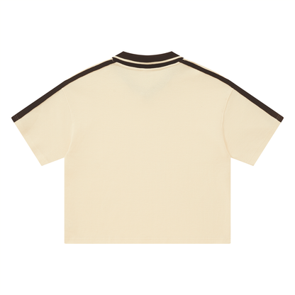 "Golden Standard" Color Block Polo Shirt
