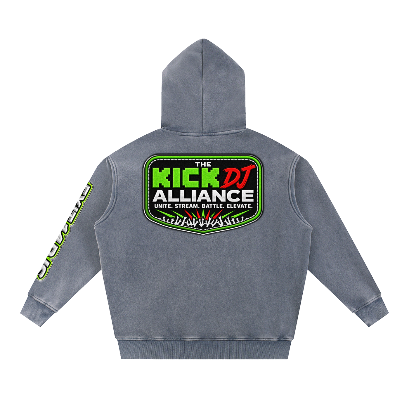 KDA™ "Exit 14" Snow Wash Fleece Oversize Hoodie