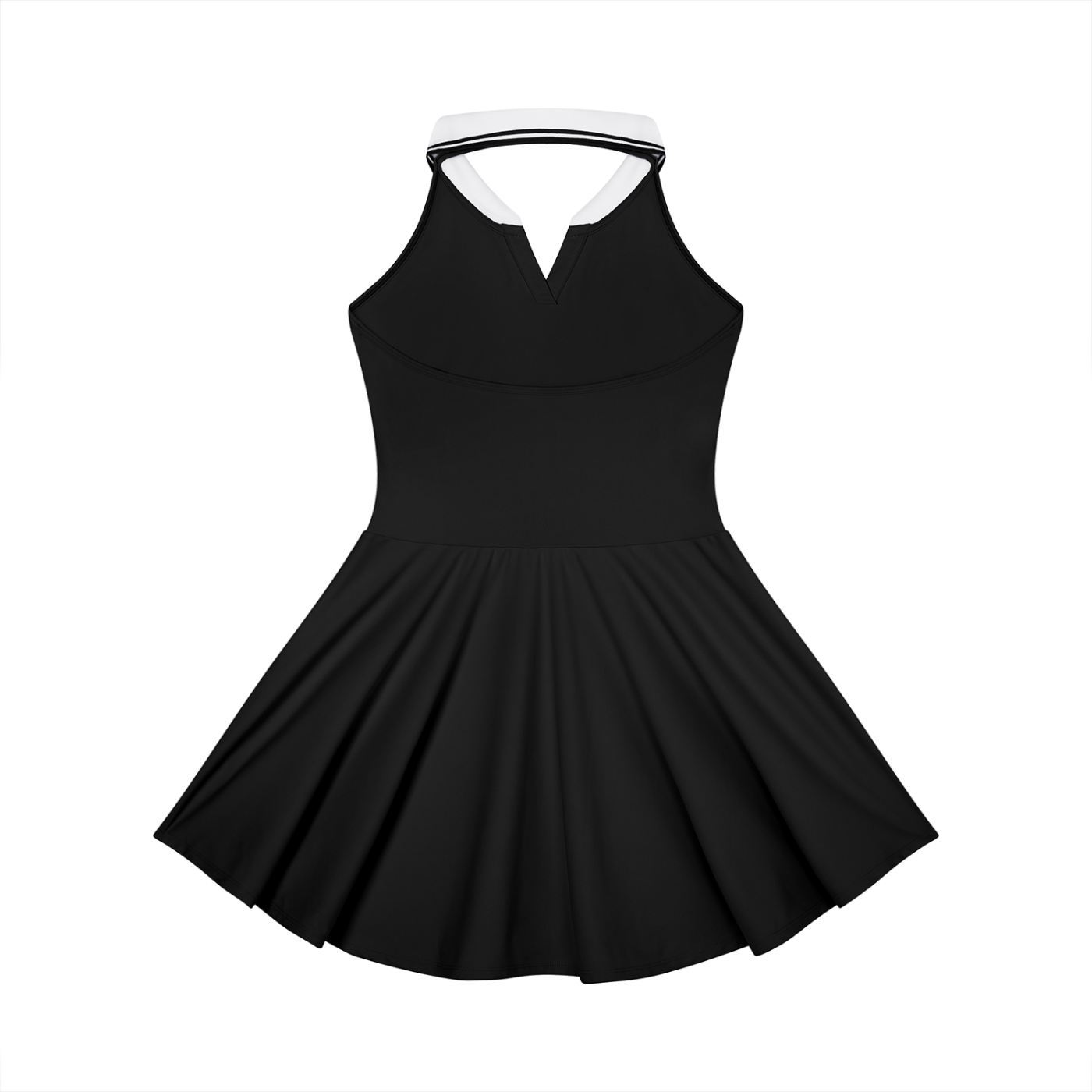 "Brooklyn Republic Essentials" Women's Collared Halter A-Line Tennis Dress