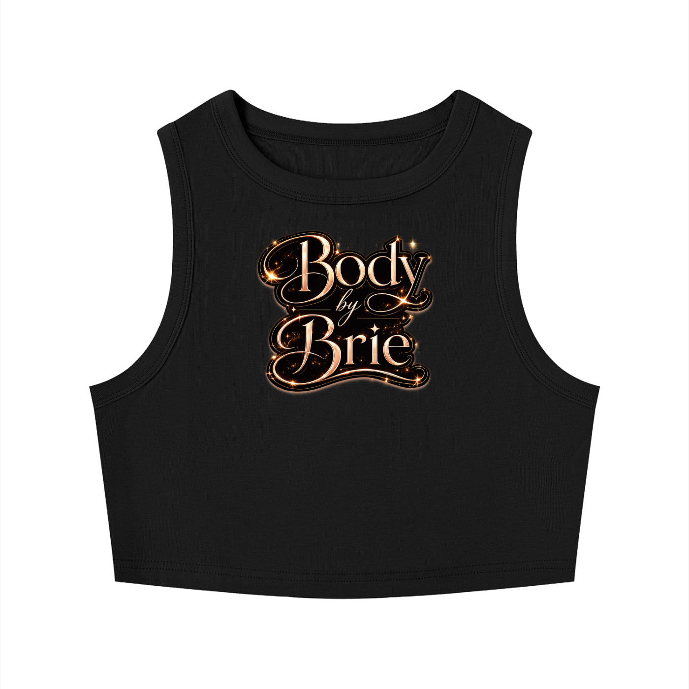 "Body by Brie" Tight Crewneck Crop Tank Top