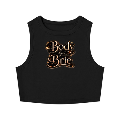 "Body by Brie" Tight Crewneck Crop Tank Top