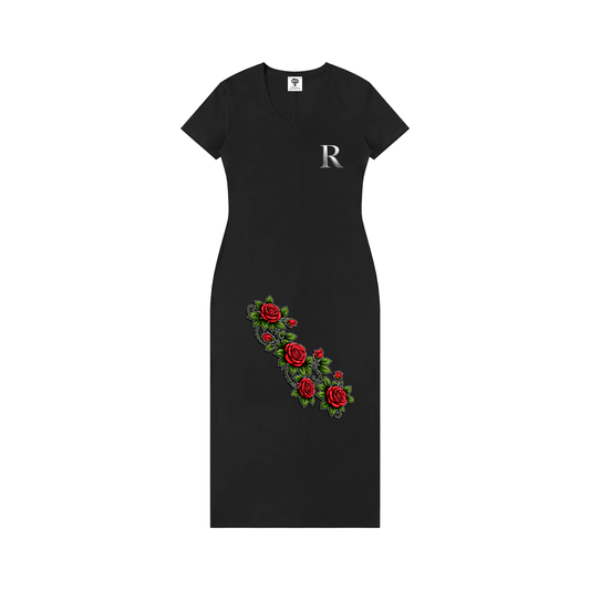 "REPUBLIC™ " All Love Women's V-Neck Short Sleeve Maxi Dress