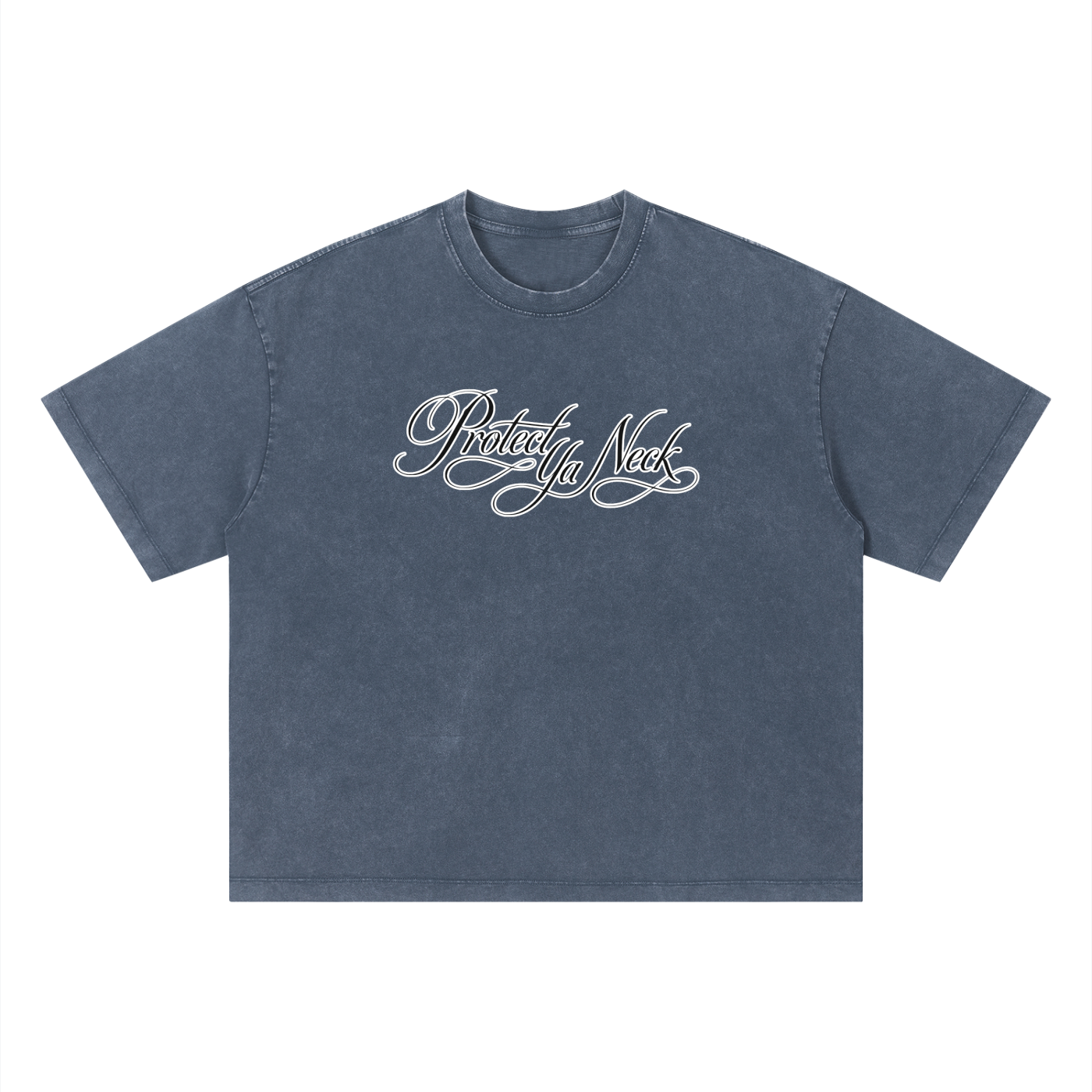 PYN™ x BKRP™  "PYN Official" Vintage Wash Boxy T-Shirt