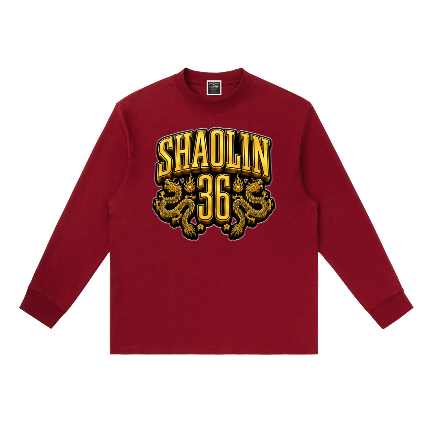 PYN™ x BKRP™ "Golden Dragon" Crewneck Long-Sleeve T-Shirt