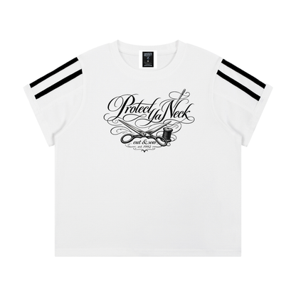 PYN™ x BKRP™ "Cut & Sew" Women's Varsity Stripe T-Shirt