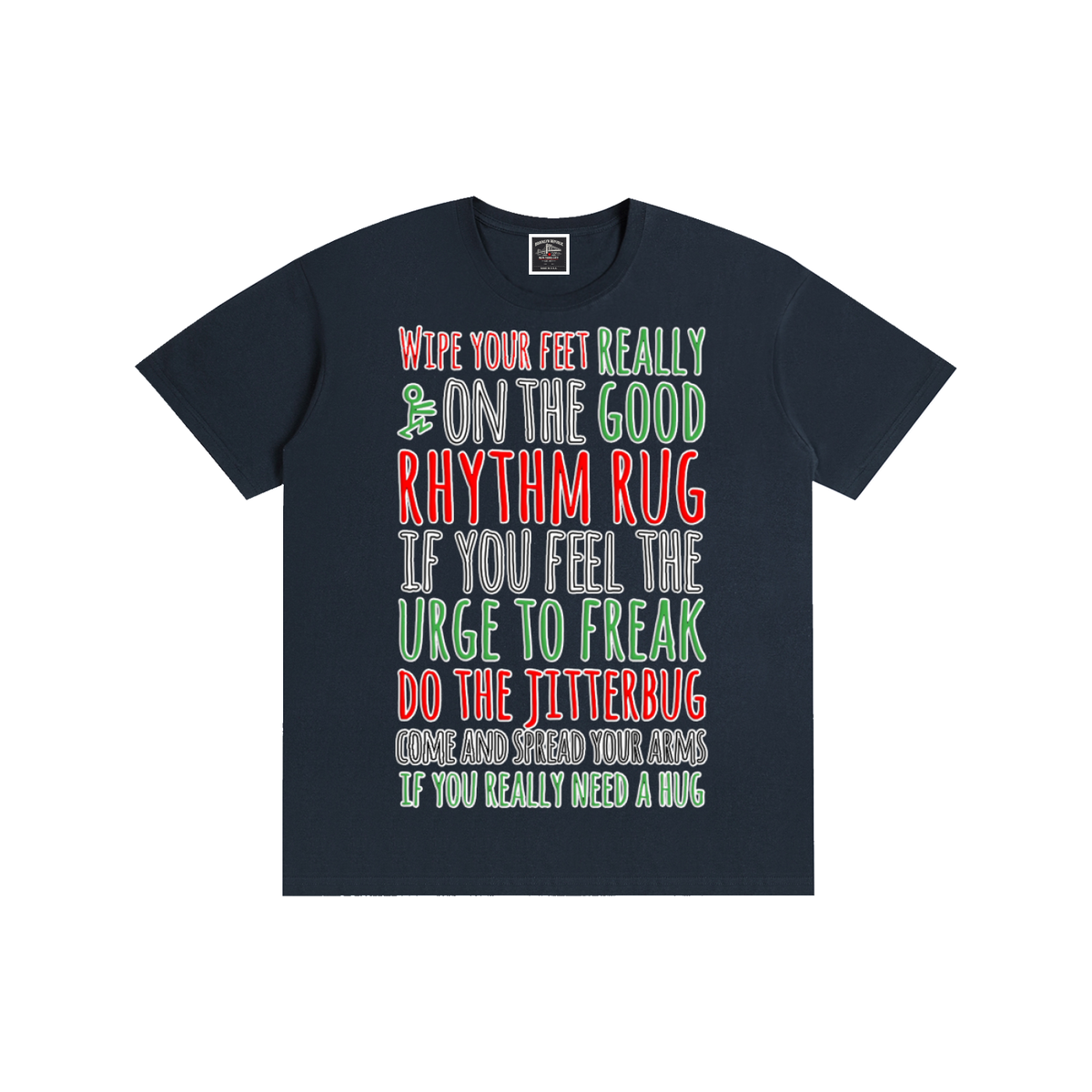 "Rhythm Rug" Pure Cotton T-Shirt