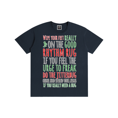 "Rhythm Rug" Pure Cotton T-Shirt