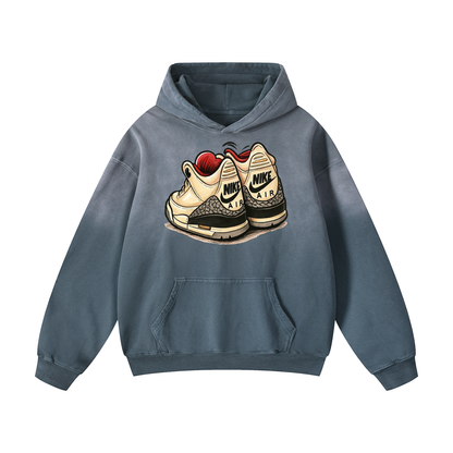 "AJ 3" Heavyweight Sunfade Oversized Hoodie