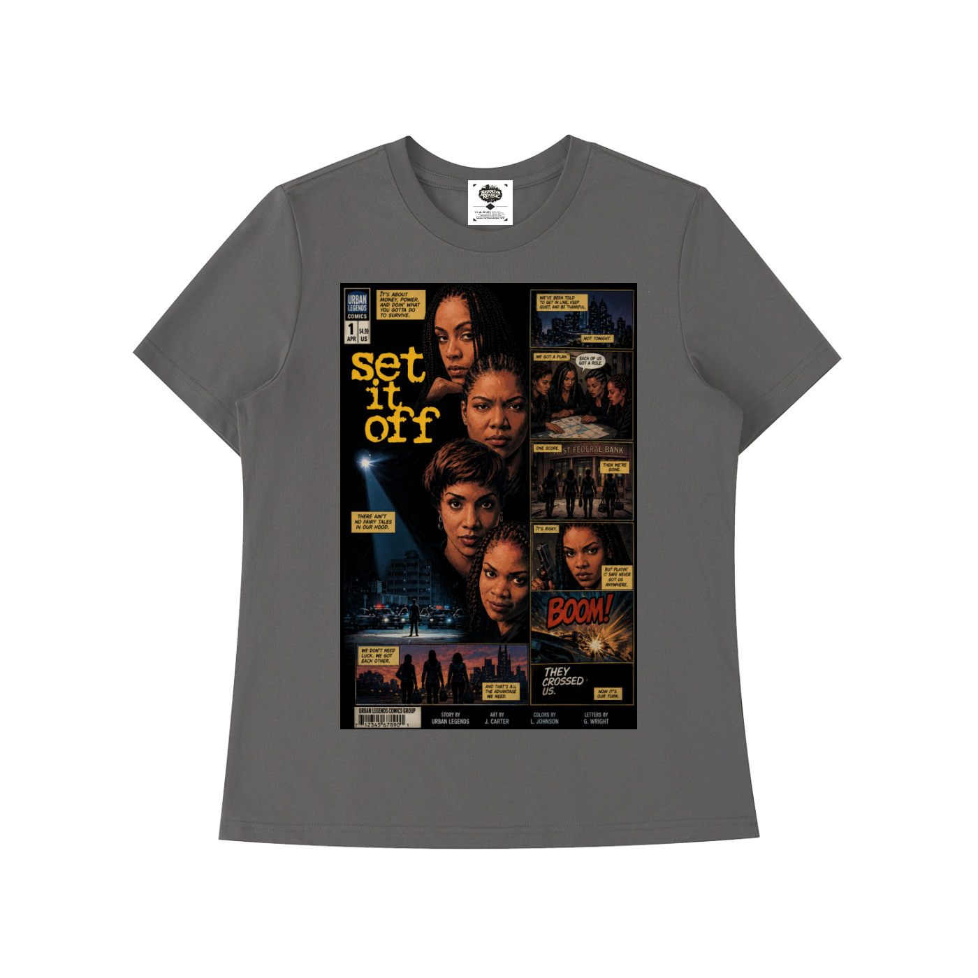 "Set It Off" Women's Standard Shoulder T-Shirt