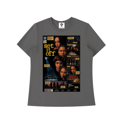 "Set It Off" Women's Standard Shoulder T-Shirt