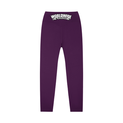 "Worldwide Underground" High-Waisted Yoga Leggings