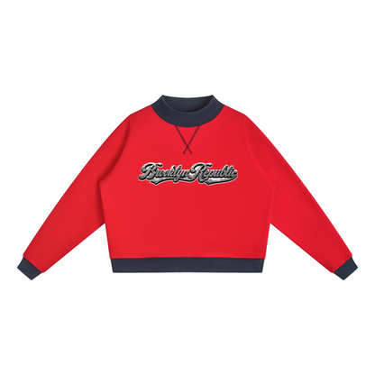 Brooklyn Republic Essentials™ Women’s Mock Neck Crewneck Sweatshirt