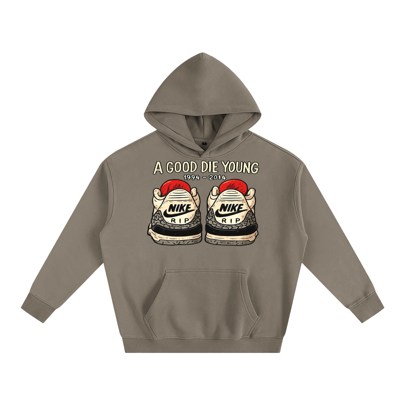 "FOREVER YOUNG" Oversize Fleeced Hoodie