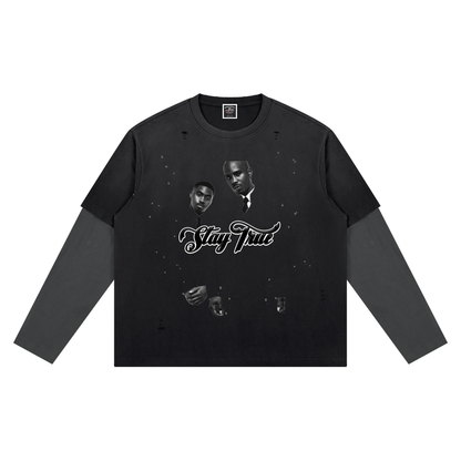 "BELLY Of The Beast" Vintage Wash Distressed Layer T-Shirt