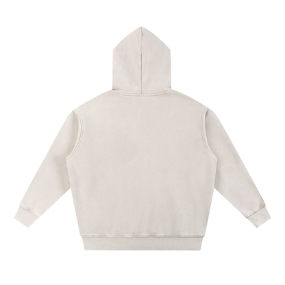PYN™x BKRP™  "Shaolin Style" Snow Wash Fleece Oversize Hoodie