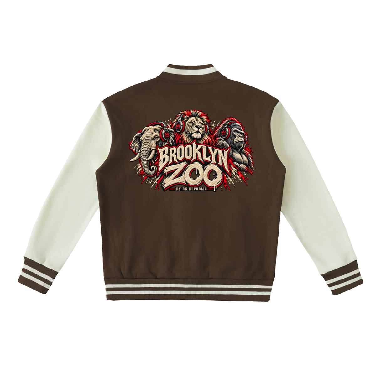 Brooklyn Zoo™ "Selina Kyle" Two-Tone Fleeced Varsity Jacket