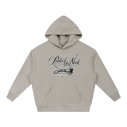 PYN™ x BKRP™ "Cut & Sew" Essential Boxy Heavyweight Drop-Shoulder Hoodie