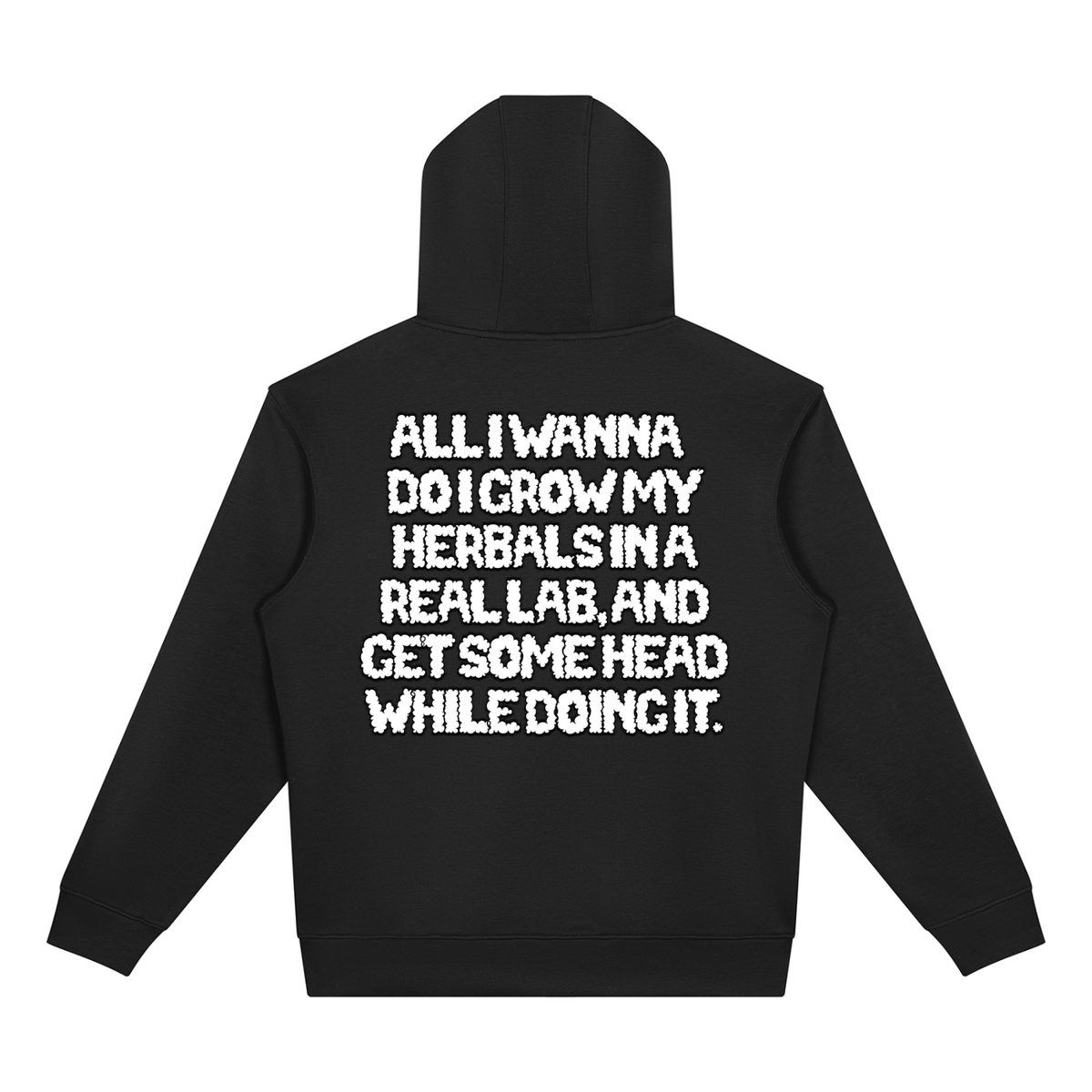 "How High" Drop Shoulder Full Zip Hoodie