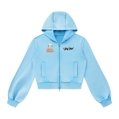 "Vinyl Brews" Women’s Vintage Wash Ruched Sweatsuit
