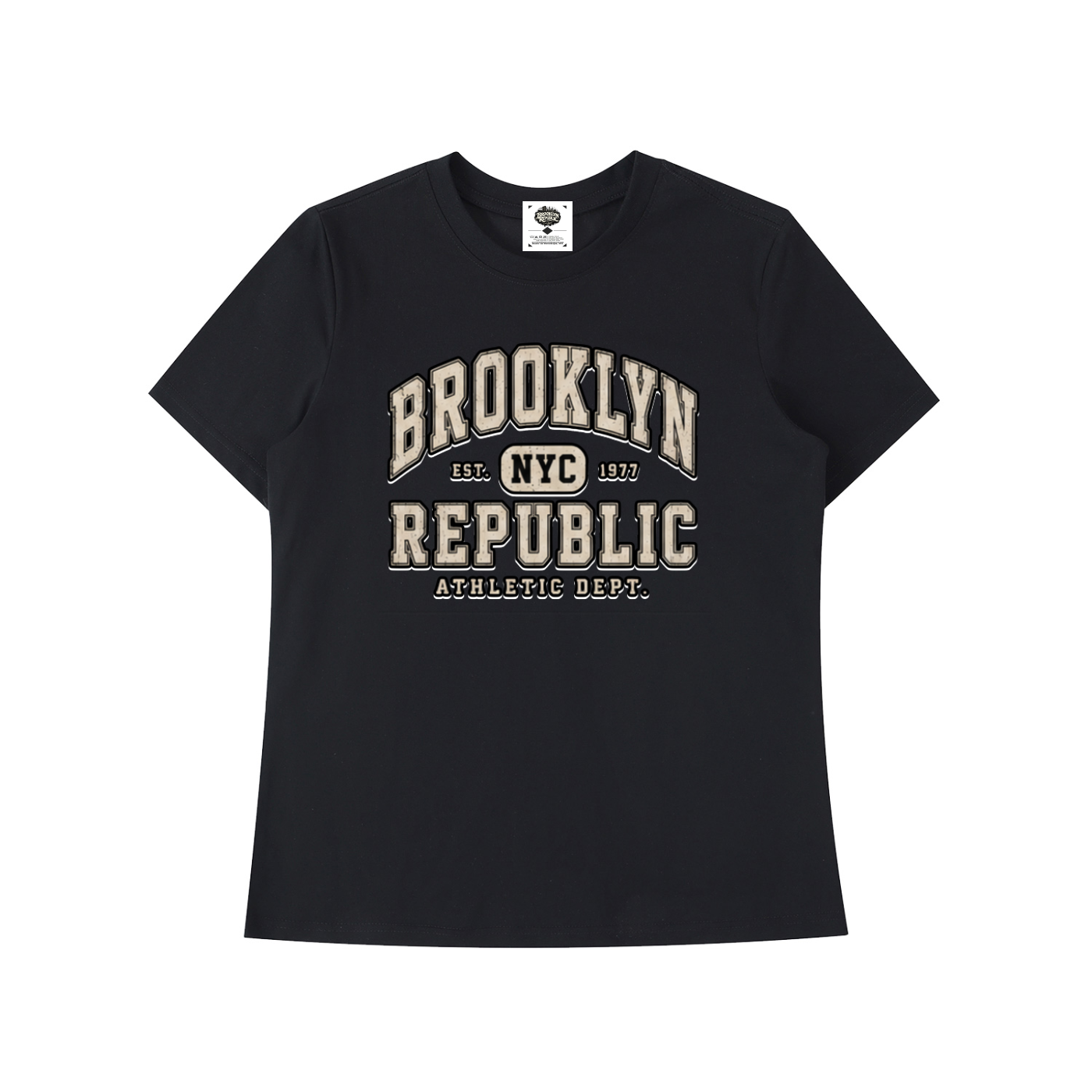 "Brooklyn Republic Essentials"  Essential Standard Shoulder T-Shirt