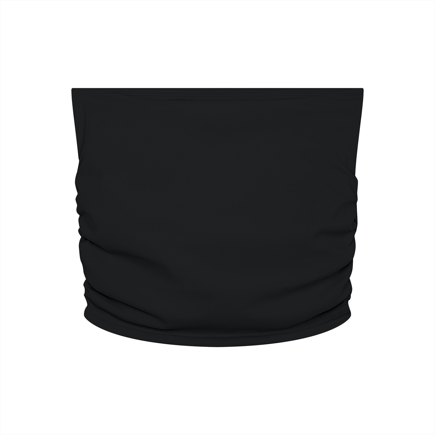 "Brooklyn Republic Essentials" Women’s Ruched Cropped Yoga Tube Top
