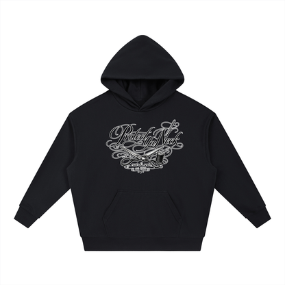 PYN™ x BKRP™ "Cut & Sew" Essential Boxy Heavyweight Drop-Shoulder Hoodie