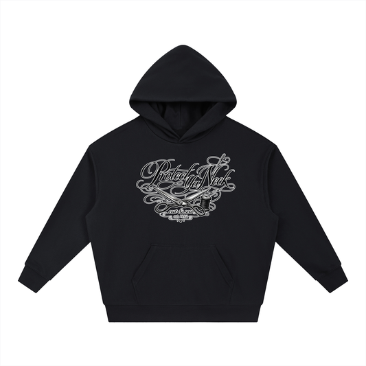 PYN™ x BKRP™ "Cut & Sew" Essential Boxy Heavyweight Drop-Shoulder Hoodie
