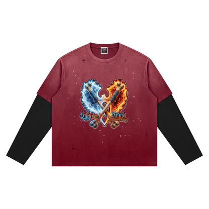 PYN™ "The Final Chamber" Vintage Wash Distressed Layer T-Shirt