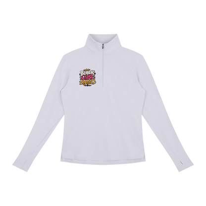 "Black Girl Magic" Women's Quarter-Zip Yoga Pullover