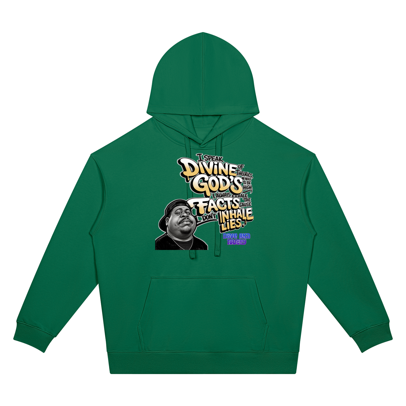 "Divine Theories" Oversized Drop Shoulder Hoodie