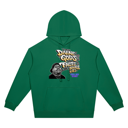 "Divine Theories" Oversized Drop Shoulder Hoodie