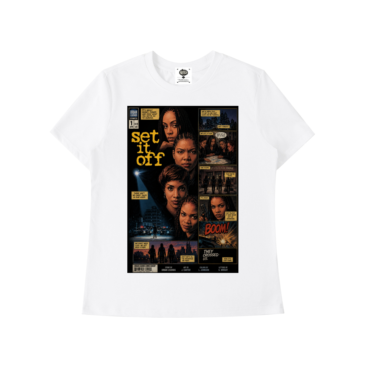 "Set It Off" Women's Standard Shoulder T-Shirt