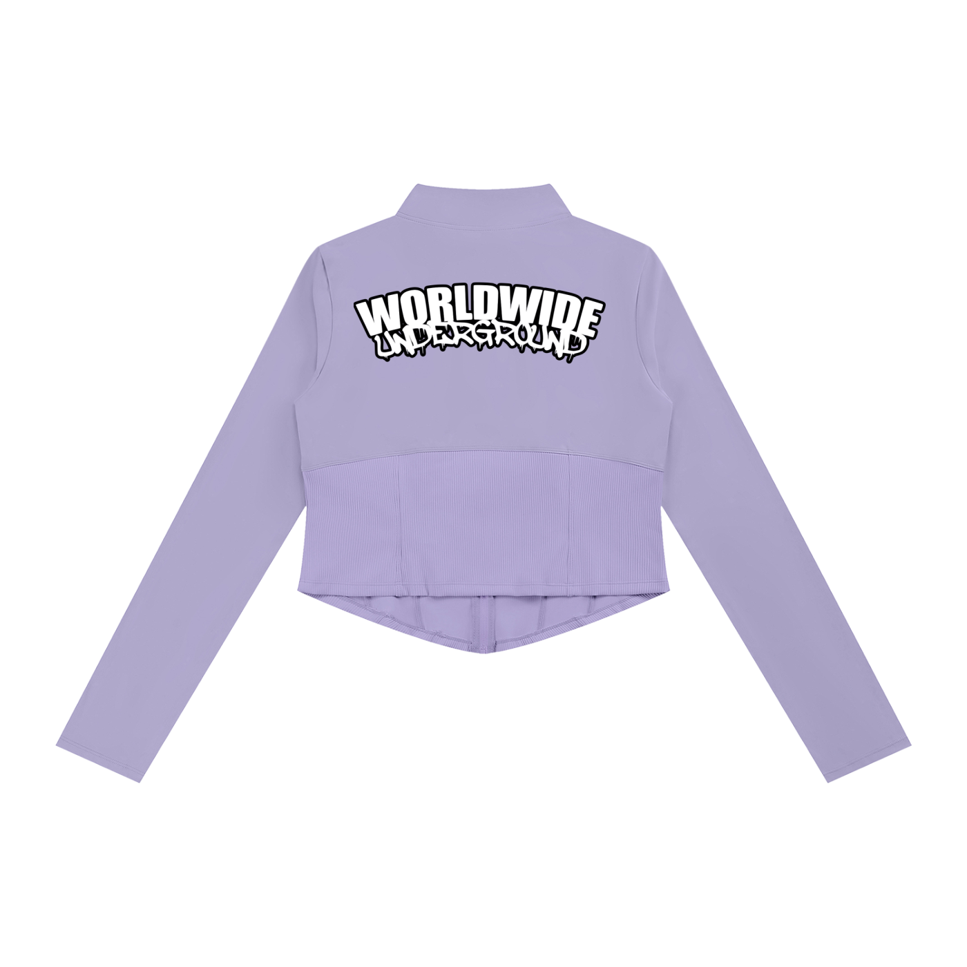 "Worldwide Underground" Slim Fit Full-Zip Yoga Jacket