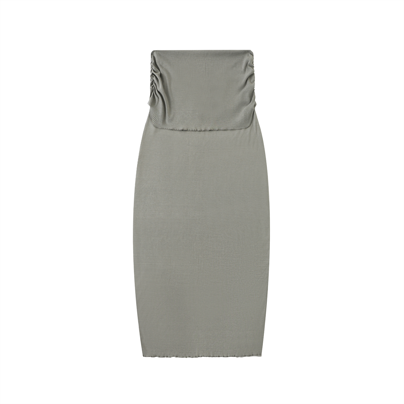Women's Dyed Washed Straight Hip-Hugging Slim Maxi Skirt