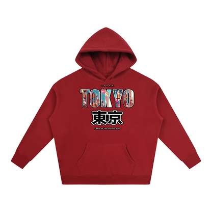 "Land of the Rising Sun" Oversize Fleeced Hoodie