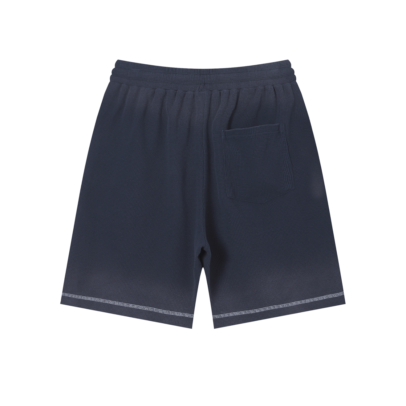 "Brooklyn Republic Essentials" Sunfade Waffle Raw Hem Shorts