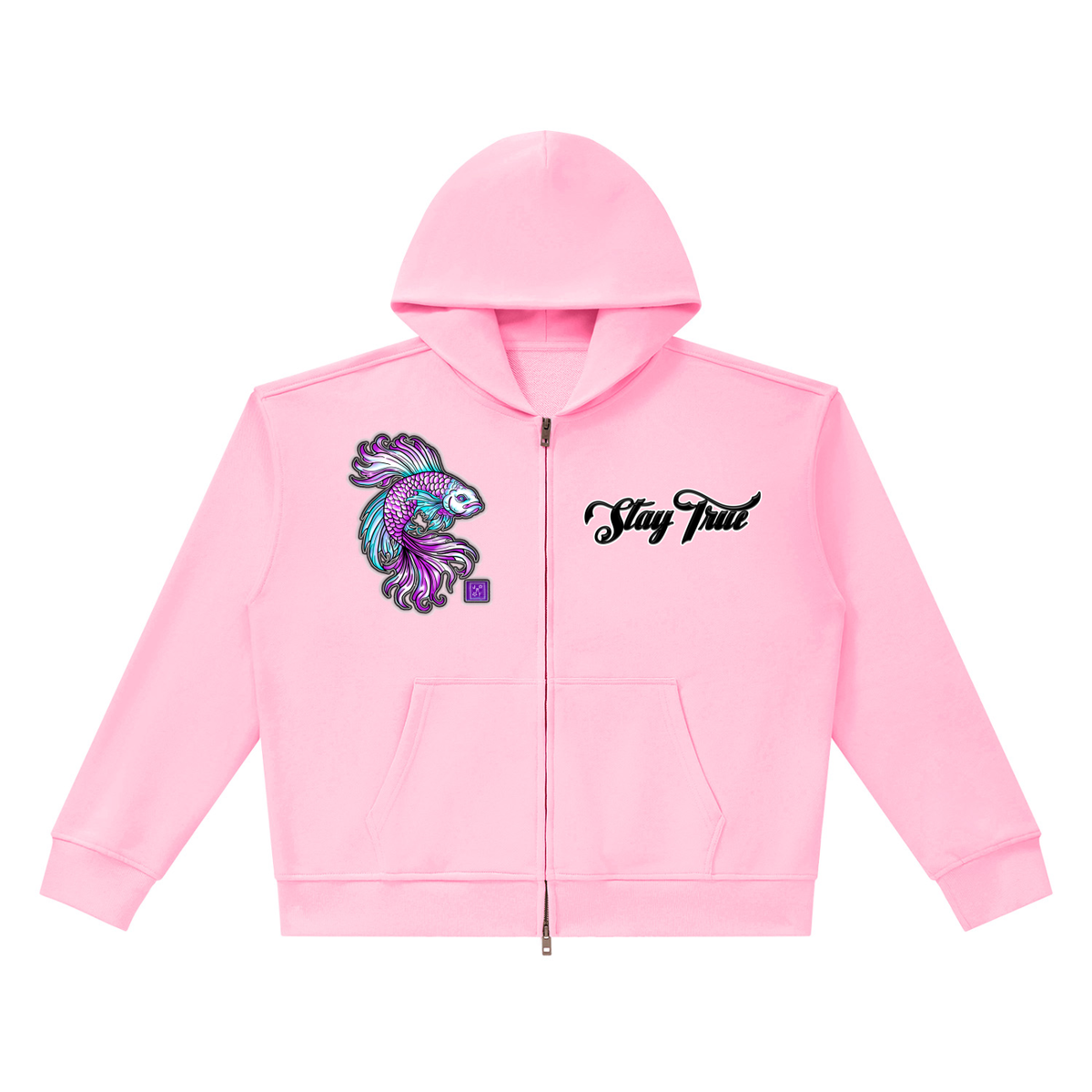 Brooklyn Zoo™ "Don't Be Koi"  Heavyweight Full Zip Boxy Hoodie