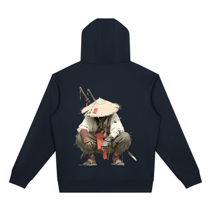 "Bushidokan" Drop Shoulder Full Zip Hoodie
